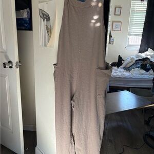 Pull&Bear Casual Beige Jumpsuit